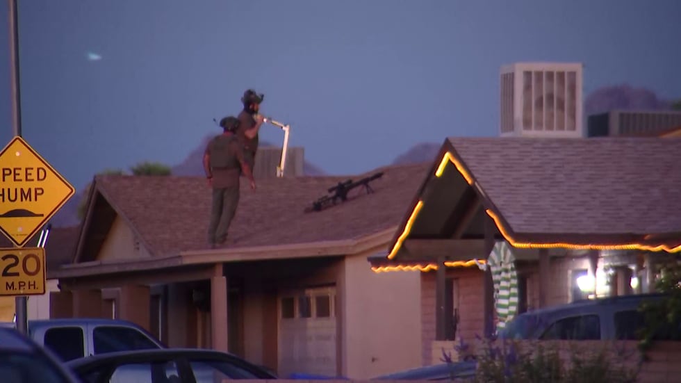 A standoff is underway in a west Phoenix neighborhood.
