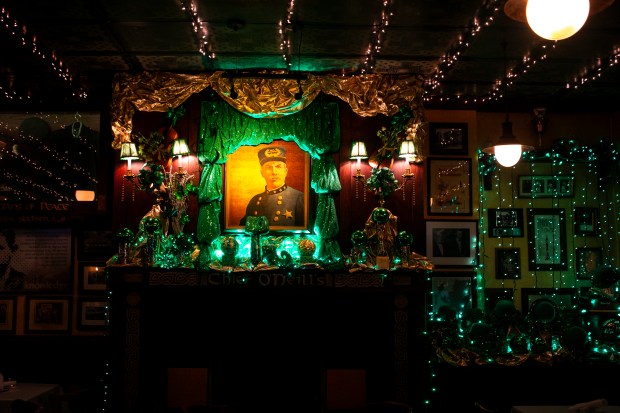 Chief O'Neill's Pub & Restaurant, located in Albany Park, prepares for St. Patrick's Day weekend in March 2020.(Brittany Sowacke/for the Chicago Tribune)