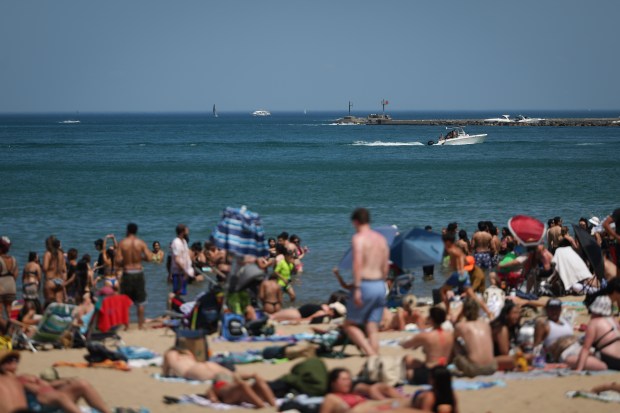 Boats in the Playpen, a popular area for boaters in...