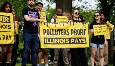 Activists urge Pritzker to make polluters pay for climate change