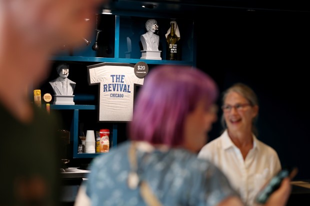 Merchandise is seen for sale in the lobby at The...