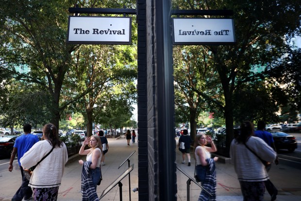 The exterior of The Revival improv theater in Chicago’s South...
