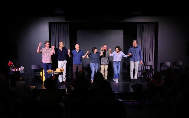The One Offs ensemble members Kevin Fleming, TJ Jagodowski, Beau...