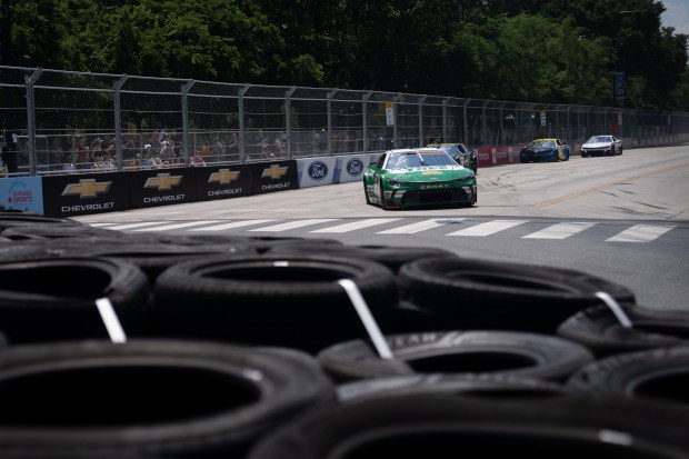 Anthony Alfredo (42) comes around turn six during the Nascar...