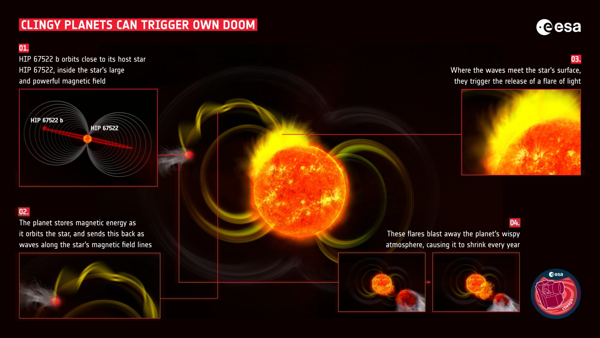 Cheops Stellar Flares Infogrpaphic
