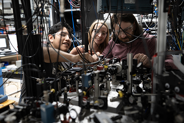 Atomic clock researchers