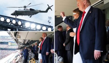 President Trump, Melania arrive at FIFA Club World Cup final at MetLife Stadium
