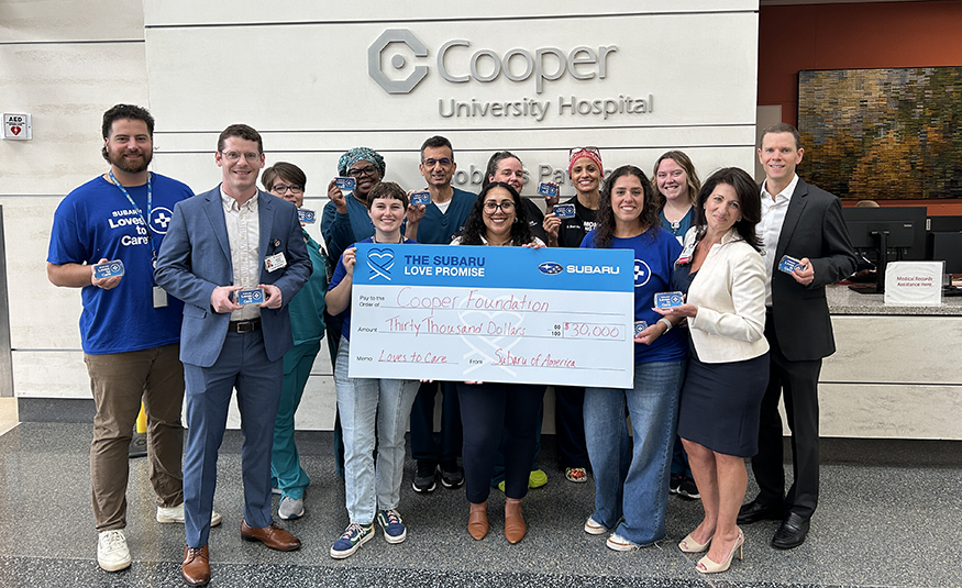 Subaru of America Inc. donated $30,000 to The Cooper Foundation