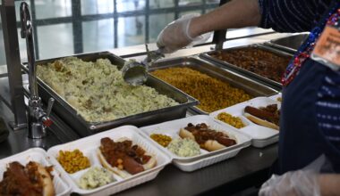 Father Joe’s Villages serves July 4th meal to hundreds in need