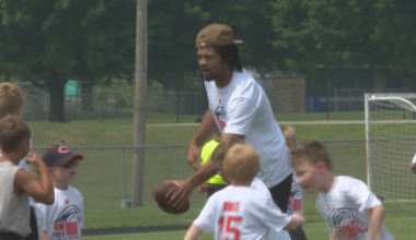 Chicago Bears’ Rome Odunze brings youth football camp to Boylan High School