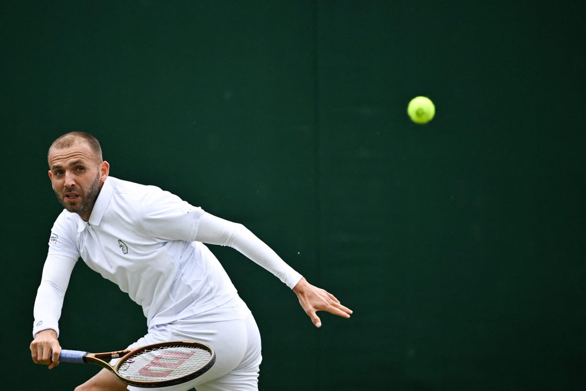 Dan Evans returns to Wimbledon’s Centre Court, a year on from sacrificing his career