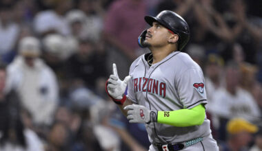 Arizona Diamondbacks' Josh Naylor...