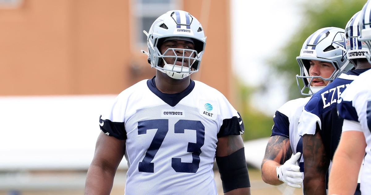 Dallas Cowboys OL Tyler Smith leaves training camp practice early with injury