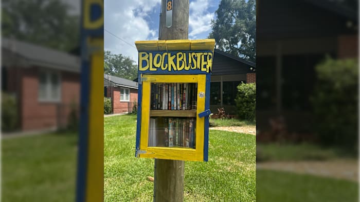 Murray Hill man brings back ‘Blockbuster’ with free tiny library of DVDs