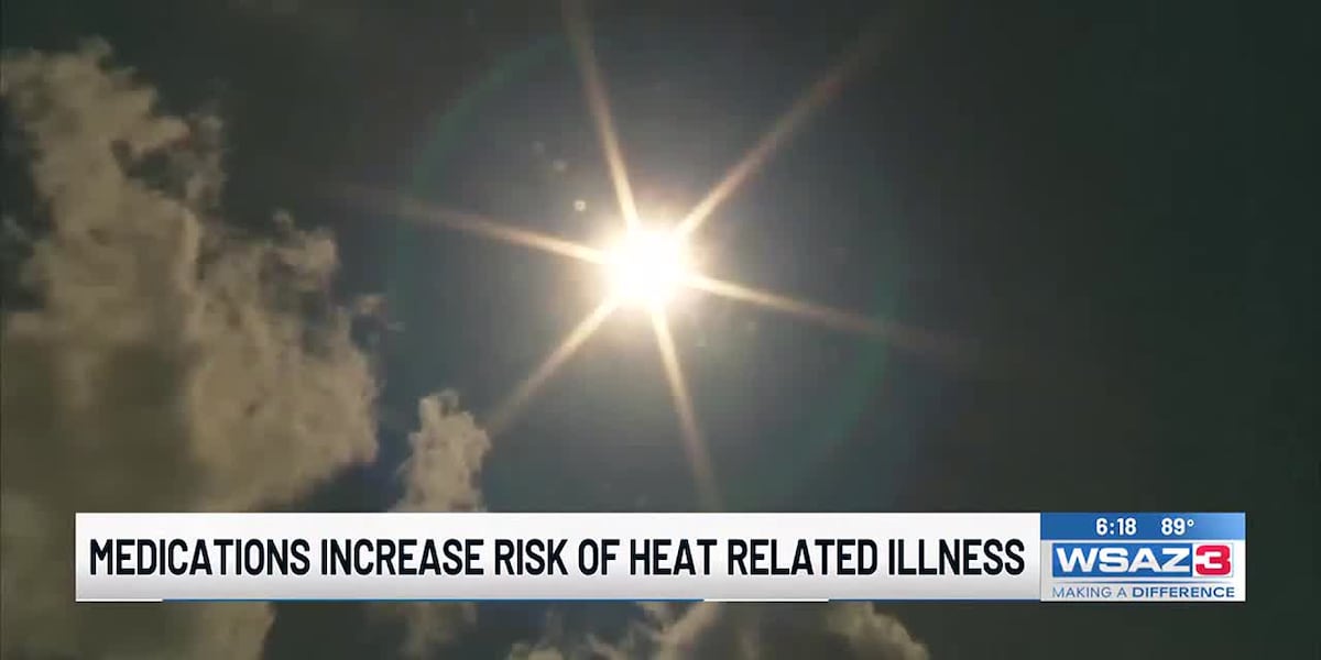 How some medications increase risk of heat related illness