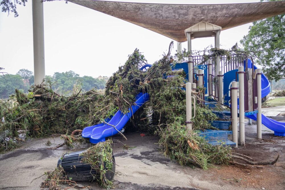 A playground in Kerrville on Saturday, July 5, 2025.