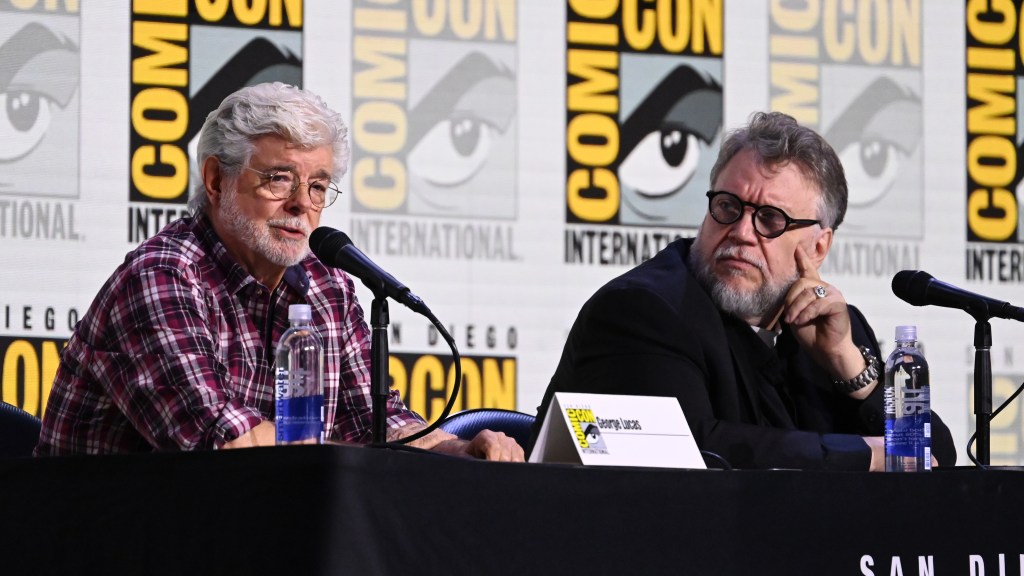 George Lucas In Hall H Debut, Talks With Guillermo del Toro About New Museum