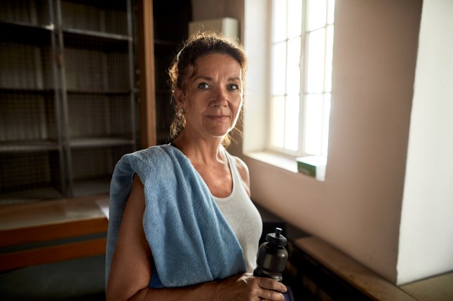 Portrait of a confident mature woman in a health club