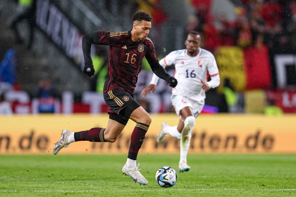 Germany's Felix Nmecha in action against Belgium.