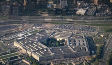 Aerial view of The Pentagon