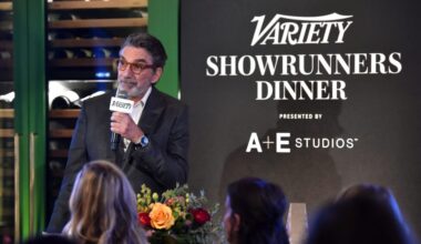WEST HOLLYWOOD, CALIFORNIA - JANUARY 11: Chuck Lorre speaks during the Variety Showrunners dinner presented by A+E Studios in West Hollywood on January 11, 2024 in West Hollywood, California. (Photo by Alberto Rodriguez/Variety via Getty Images)