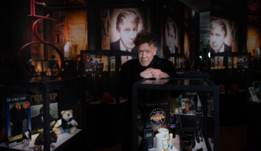 US photographer and artist Andres Serrano poses during a photo session as part of his exhibition "Portraits of America" at the Maillol Museum in Paris, 2024.