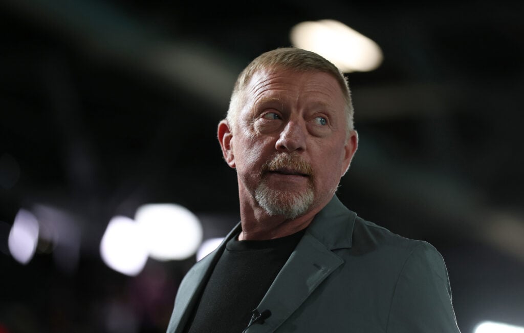 Boris Becker during the men's Handball Preliminary Round - Group A match between Germany and Sweden on day one of the Olympic Games Paris 2024 at South Paris Arena.