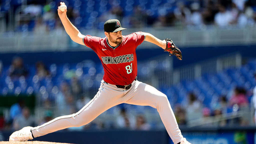 Ryan Thompson #81 of the Arizona Diamondbacks...