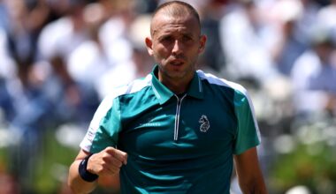 What Dan Evans was heard shouting to his team during defeat against Corentin Mountet