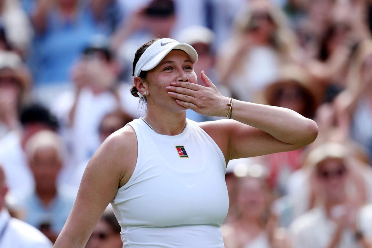 Amanda Anisimova stuns Wimbledon favorite Aryna Sabalenka to reach first Grand Slam final