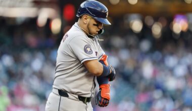 Houston Astros third baseman Isaac Paredes reinjures right hamstring