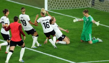 France 1 Germany 1 (5-6 on pens) – Gravity-defying saves, glass ceilings, another penalty shootout