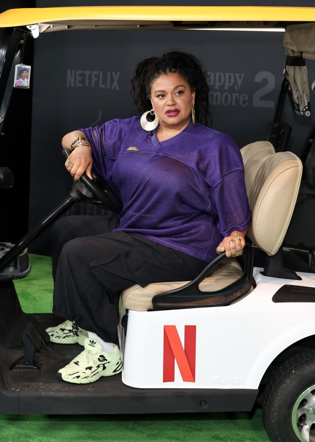 NEW YORK, NEW YORK - JULY 21: Michelle Buteau attends Netflix's "Happy Gilmore 2" New York Premiere at Jazz at Lincoln Center on July 21, 2025 in New York City. (Photo by Jamie McCarthy/Getty Images)