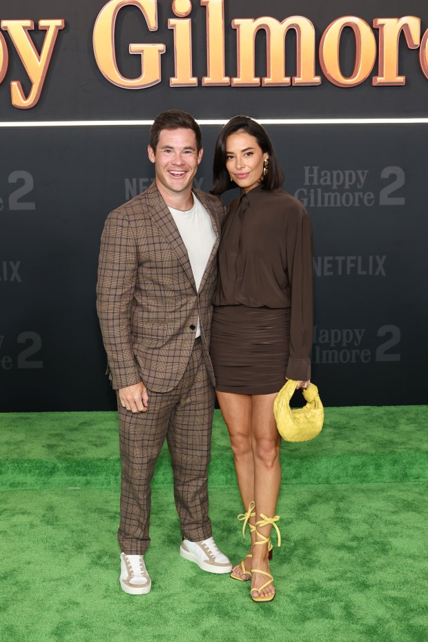 NEW YORK, NEW YORK - JULY 21: (L-R) Adam DeVine and Chloe Bridges attend Netflix's "Happy Gilmore 2" New York Premiere at Jazz at Lincoln Center on July 21, 2025 in New York City. (Photo by Jamie McCarthy/Getty Images)