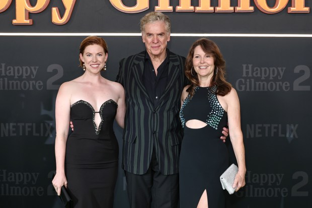 NEW YORK, NEW YORK - JULY 21: (L-R) Rosie McDonald, Christopher McDonald and Lupe McDonald attend Netflix's "Happy Gilmore 2" New York Premiere at Jazz at Lincoln Center on July 21, 2025 in New York City. (Photo by Jamie McCarthy/Getty Images)