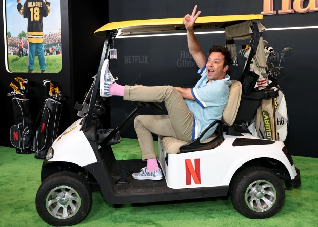 NEW YORK, NEW YORK - JULY 21: Jimmy Fallon attends Netflix's "Happy Gilmore 2" New York Premiere at Jazz at Lincoln Center on July 21, 2025 in New York City. (Photo by Jamie McCarthy/Getty Images)