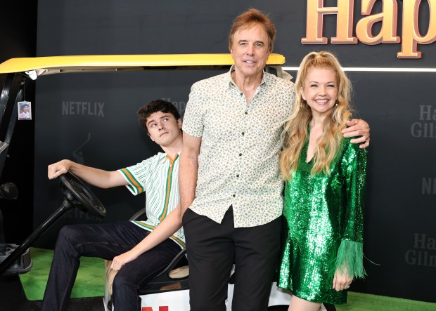 NEW YORK, NEW YORK - JULY 21: (L-R) Gable Ness Nealon, Kevin Nealon, and Susan Yeagley attend Netflix's "Happy Gilmore 2" New York Premiere at Jazz at Lincoln Center on July 21, 2025 in New York City. (Photo by Jamie McCarthy/Getty Images)