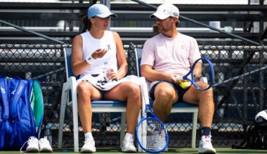 Wim Fissette responds when asked if he would ever coach on the ATP Tour after leading Iga Swiatek to the Wimbledon title