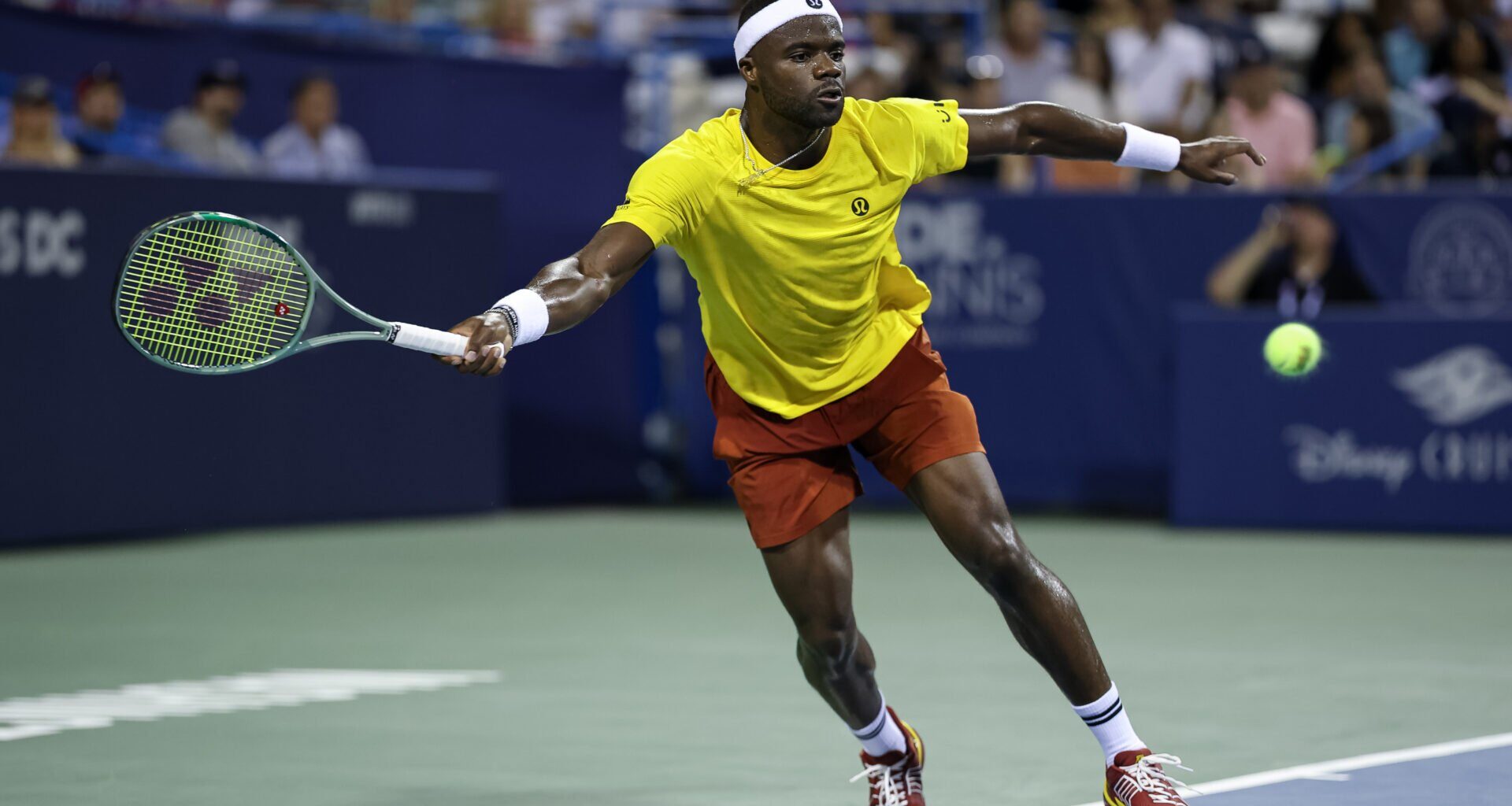 Frances Tiafoe shares what he's noticed about the tennis courts at the Washington Open after reaching the third round
