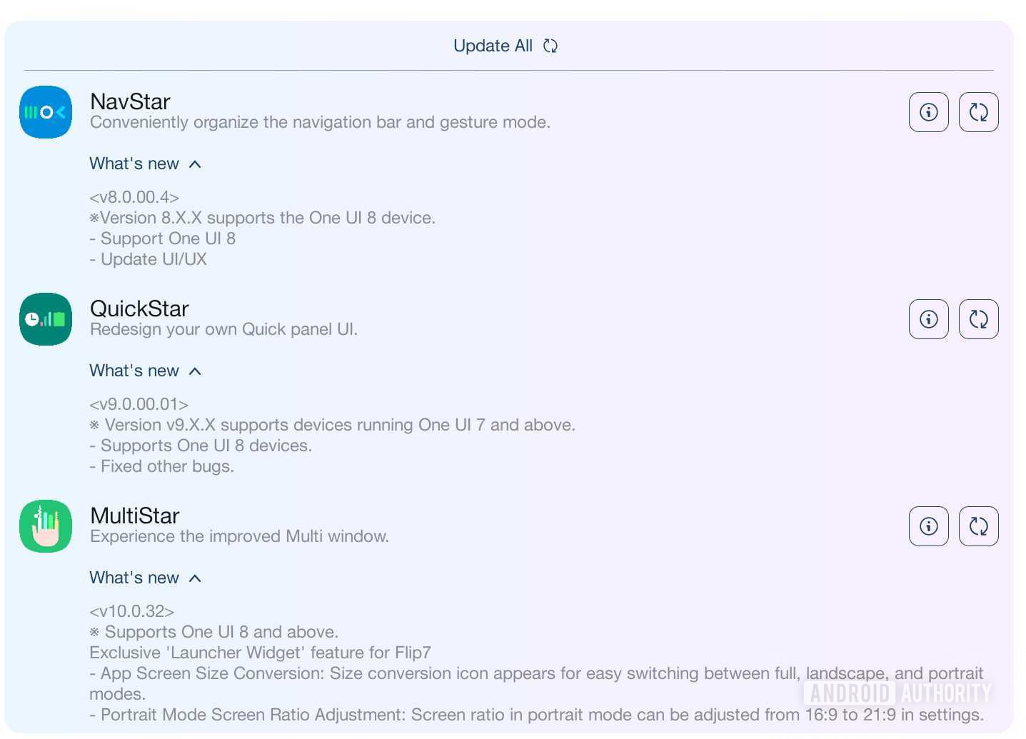 Good Lock modules getting One UI 8 support