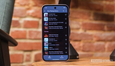 Google Pixel 9a now playing history