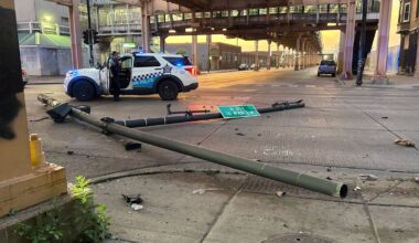 Car crashes into CTA Green Line station wall in Chicago – NBC Chicago