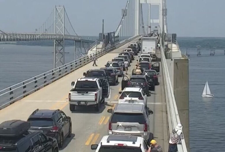 traffic backup on the bay bridge