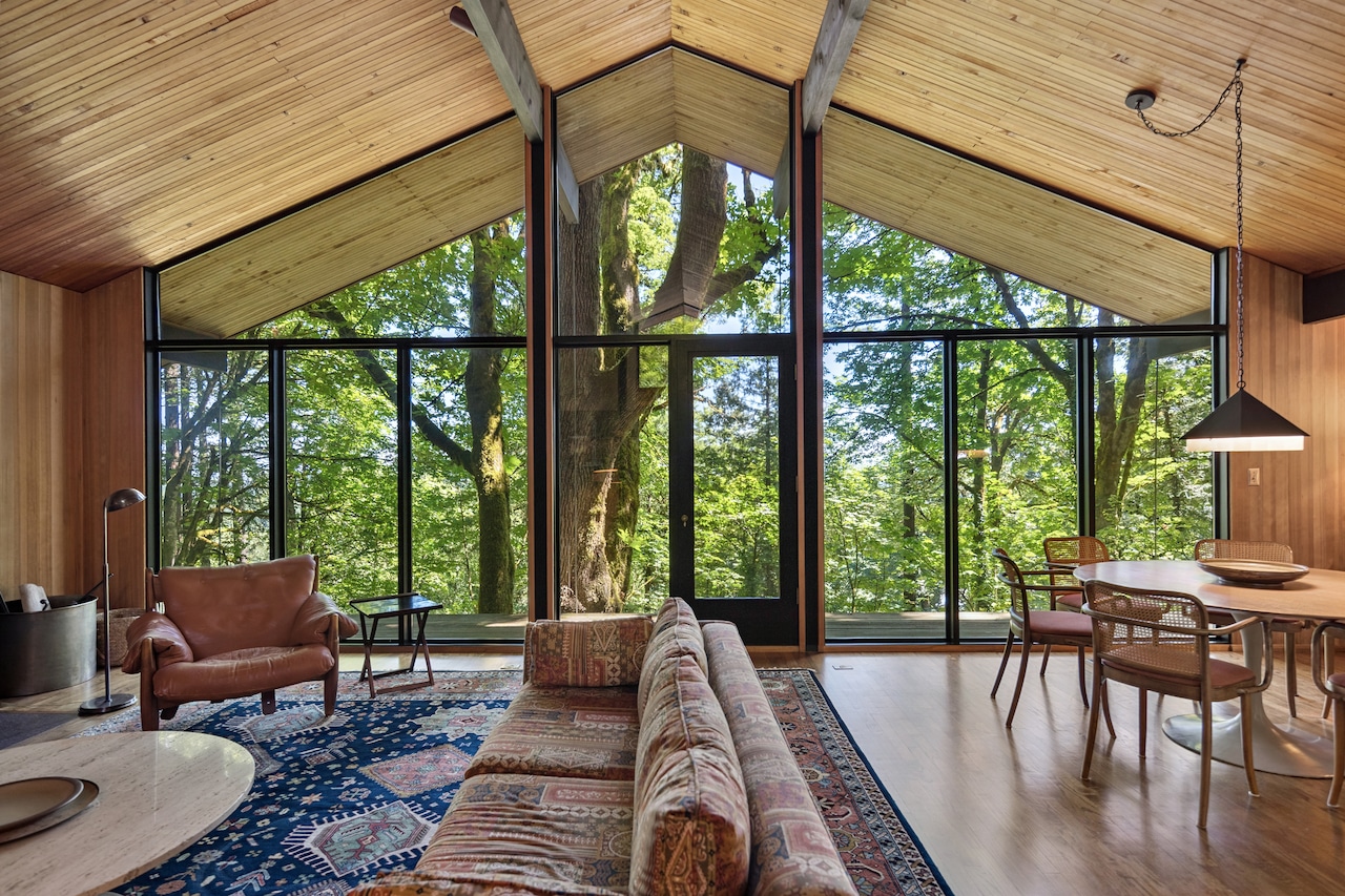 A famous Portland architect built his dream home in the woods and now you can buy it