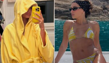 Hailey Bieber Supports Husband Justin's Clothing Line on Spain Vacation