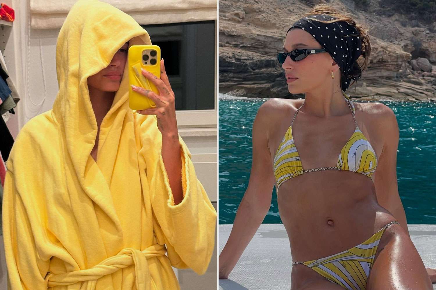 Hailey Bieber Supports Husband Justin's Clothing Line on Spain Vacation