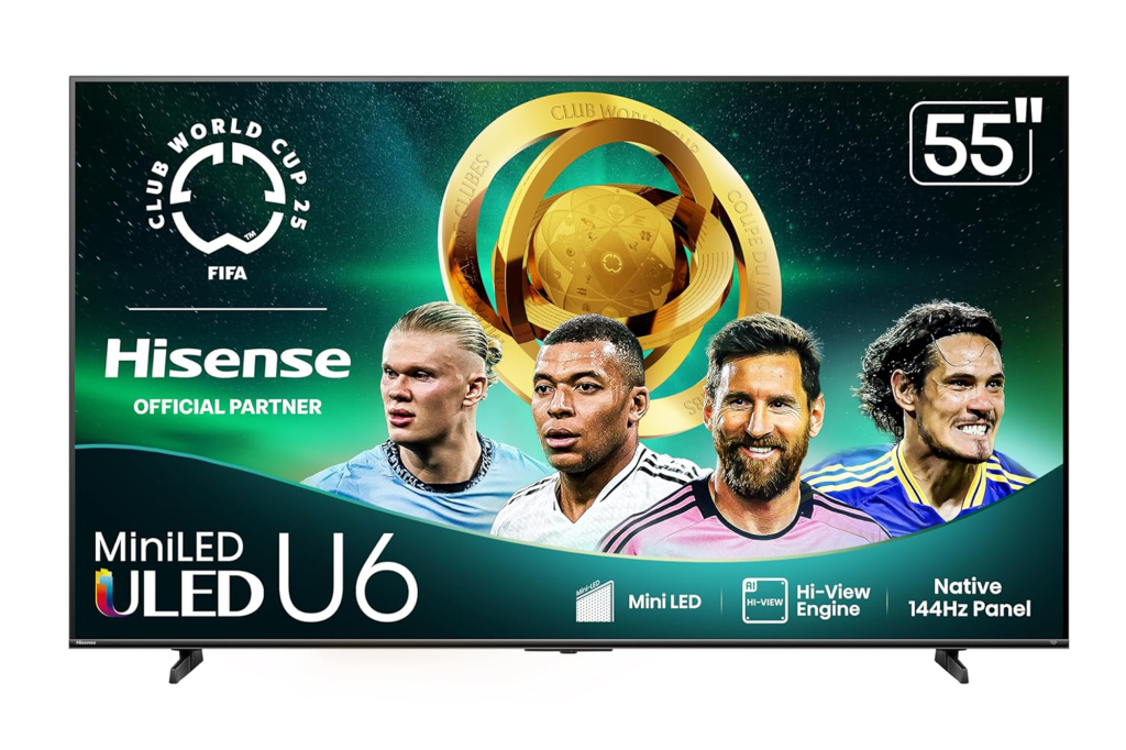 Hisense 55" Class U6 Series Mini-LED 4K UHD Smart Fire TV