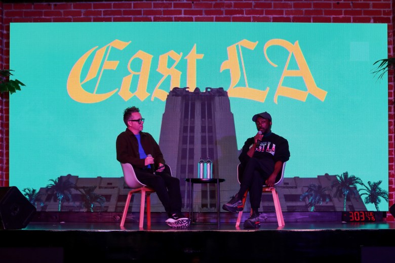 will.i.am speaks at a preview event 