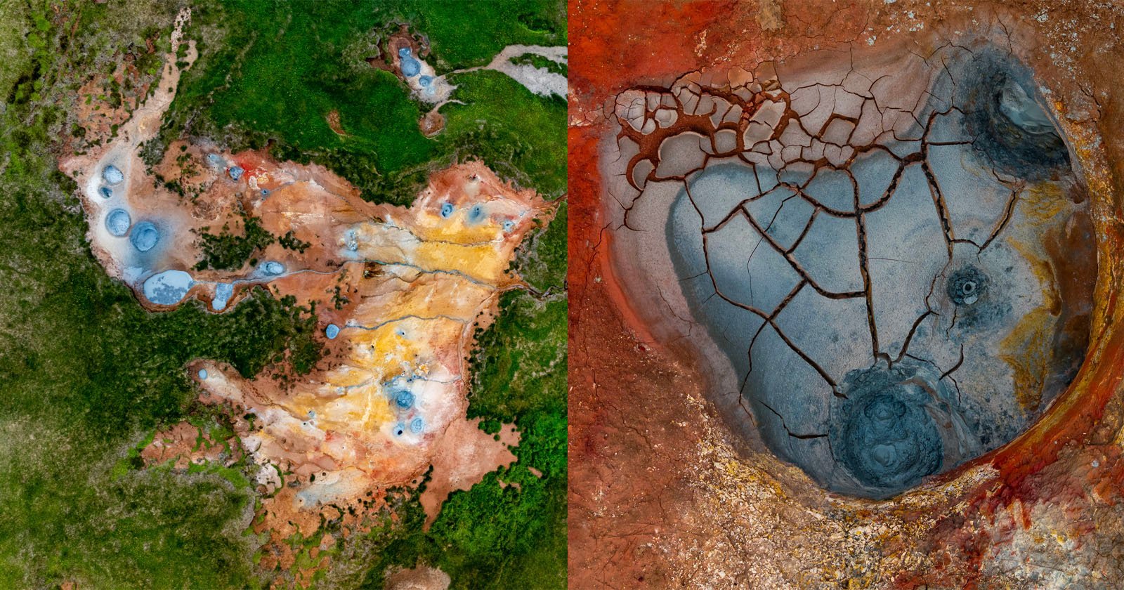 Photographer Sends Up His Drone to Capture Iceland's Unique Geothermal Landscape