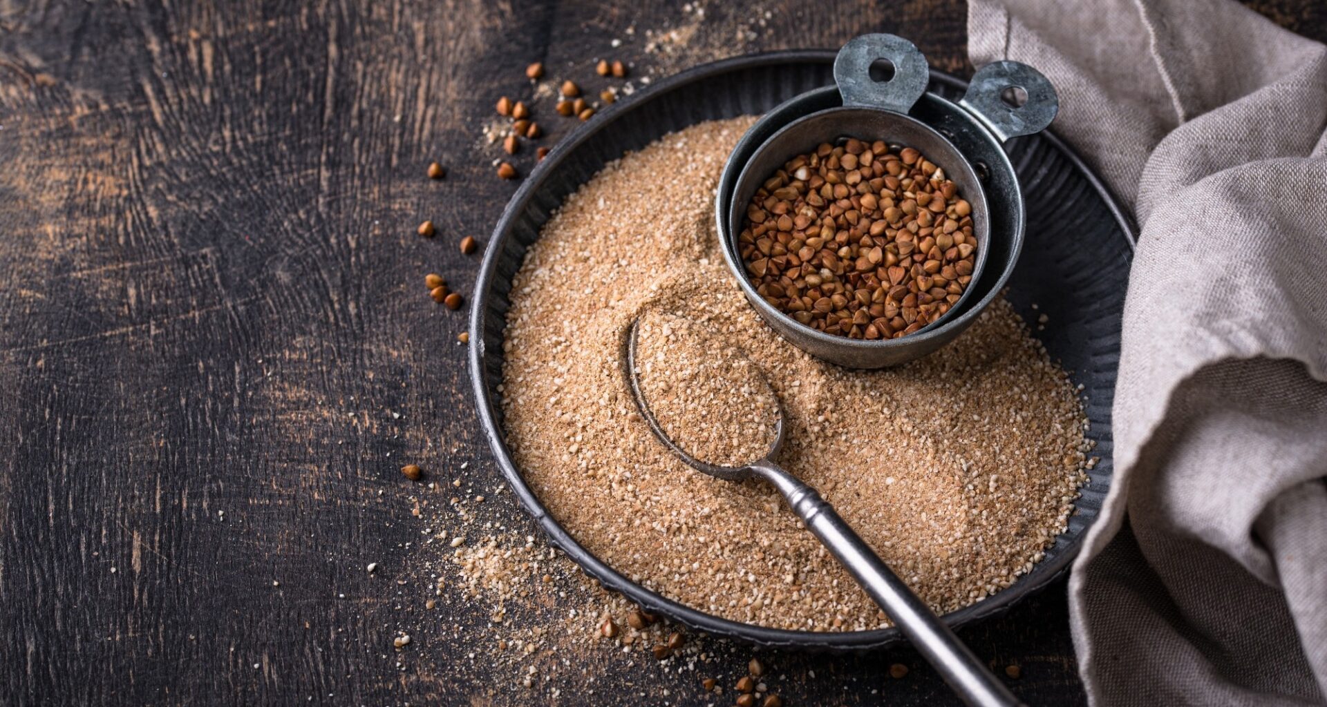Gluten free healthy organic buckwheat flour